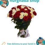 Red and White Flower Bouquet – Elegant and Fresh Flowers for Any Occasion