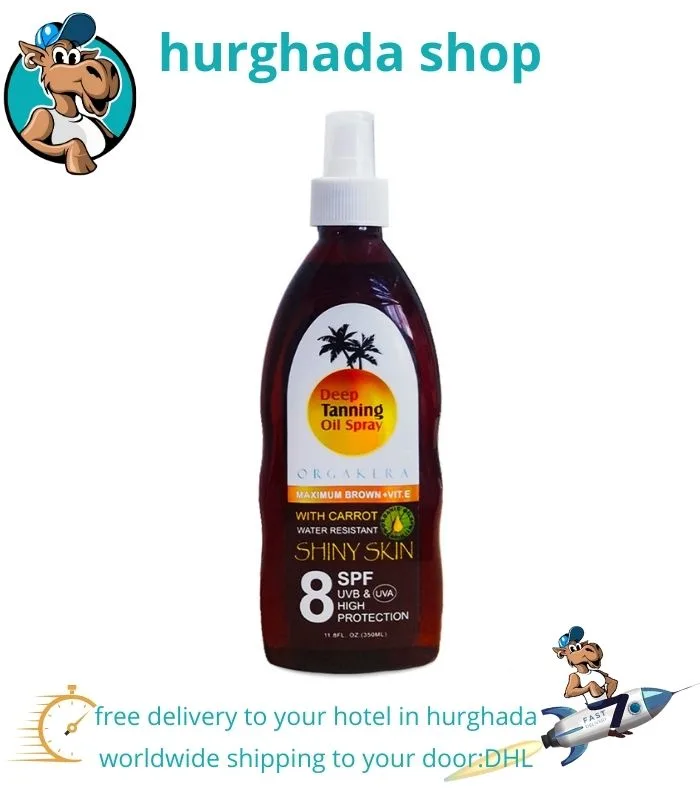 Tanning Oil Spray – SPF 8 for Safe Sun Protection and Faster Tan