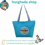 Hard Rock Fabric Bag 40x55 cm - Stylish, Durable Tote in Vibrant Colors with Iconic Branding.