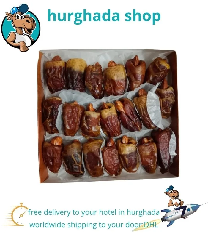 Dates with Almonds from Egypt - Energizing & Nutritious Snack