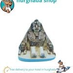 3D Egyptian Pyramids Statue - Handmade Ancient Sculpture with Sphinx, Anubis, and Tutankhamun