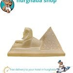 Handmade Sphinx Crestaline Stone with Pyramid for Healing and Energy