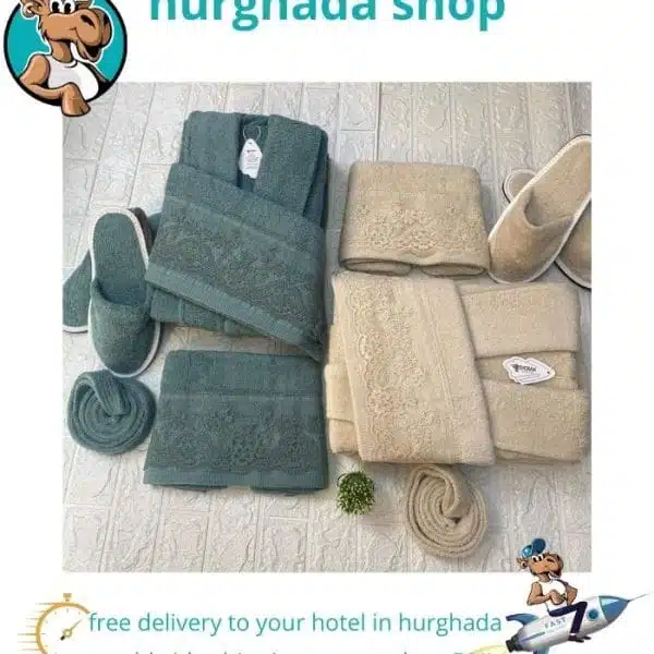 10-Piece Bathrobe Set | 100% Egyptian Cotton Towels & Bathrobes | Made in Egypt