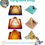 Alabaster Pyramids Candle Holder – Handmade Egyptian Pyramid Design