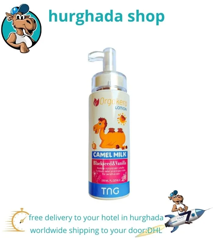 Camel Milk Lotion with Black Seed & Vanilla - Hydrating and Soothing Skin Care