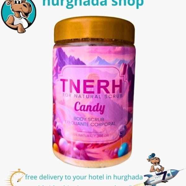 TNERH Candy Body Scrub Jar – Exfoliating Natural Body Scrub
