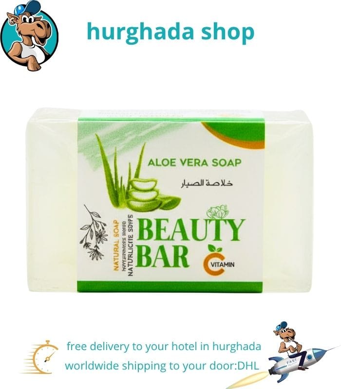 Aloe Vera Soap – Pure Natural Cleansing Bar Made in Egypt Aloe Vera Soap bar – pure natural cleansing with coconut and castor oils, made in Egypt