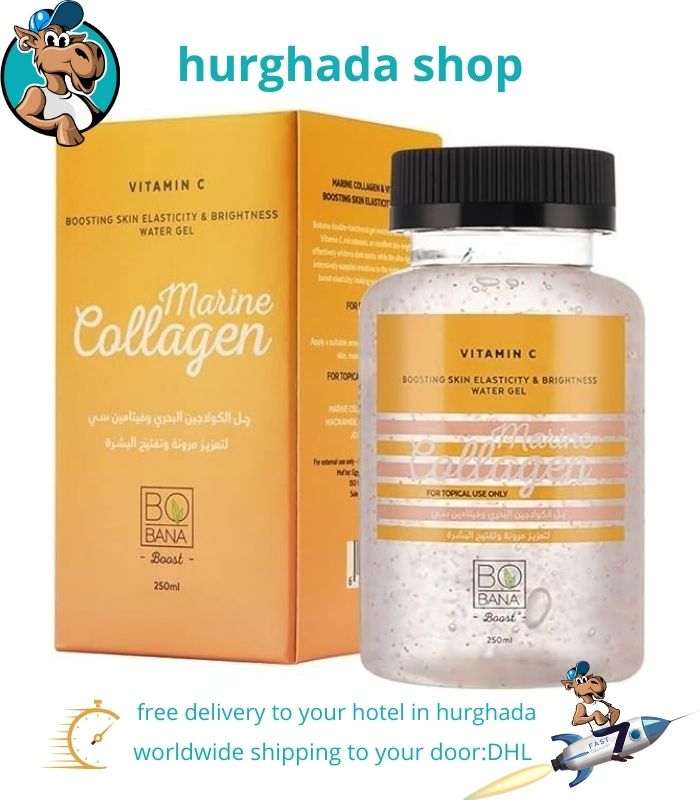 bobana-marine-collagen-vitamin-c-gel Marine Collagen and Vitamin C Water Gel for skin elasticity and brightness.