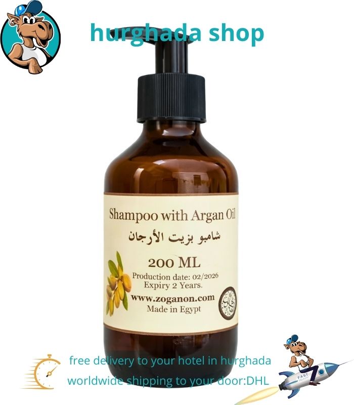 Argan Oil Shampoo 200 ML Argan Oil Shampoo 200 ML bottle made in Egypt