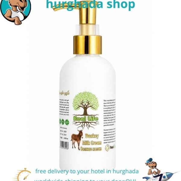donkey milk cream 250ml real life skin care Egypt
