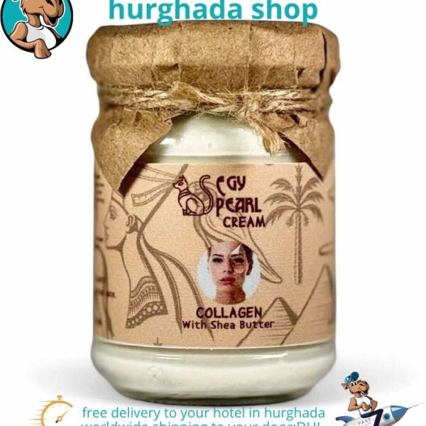 Timeless Beauty Cream jar with collagen and shea butter for anti-aging skincare