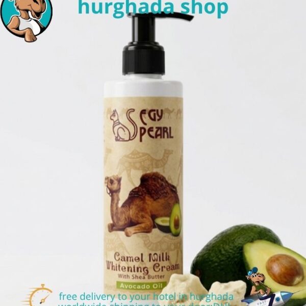 Avocado Satin Cream whitening body lotion with camel milk, shea butter, and avocado oil