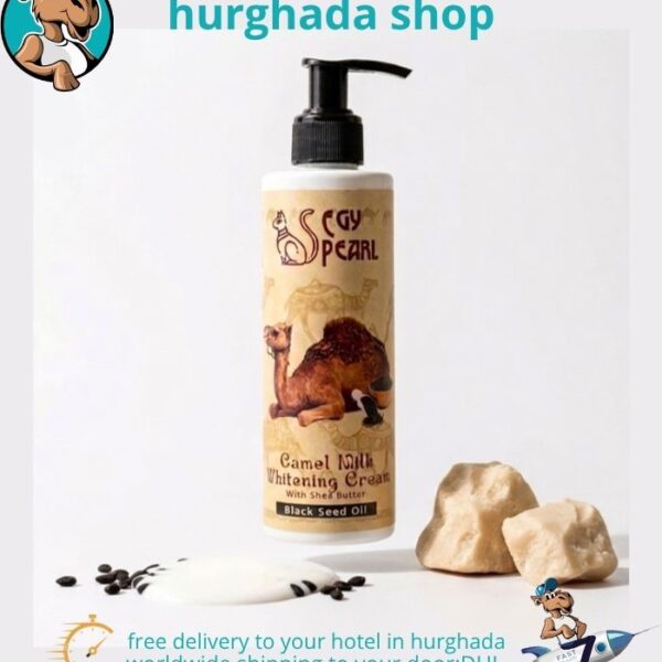 Midnight Seed Cream bottle - Camel Milk Whitening Cream with Shea Butter and Black Seed Oil