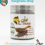Elegant Chia Seeds jar with wooden spoon and natural chia seeds
