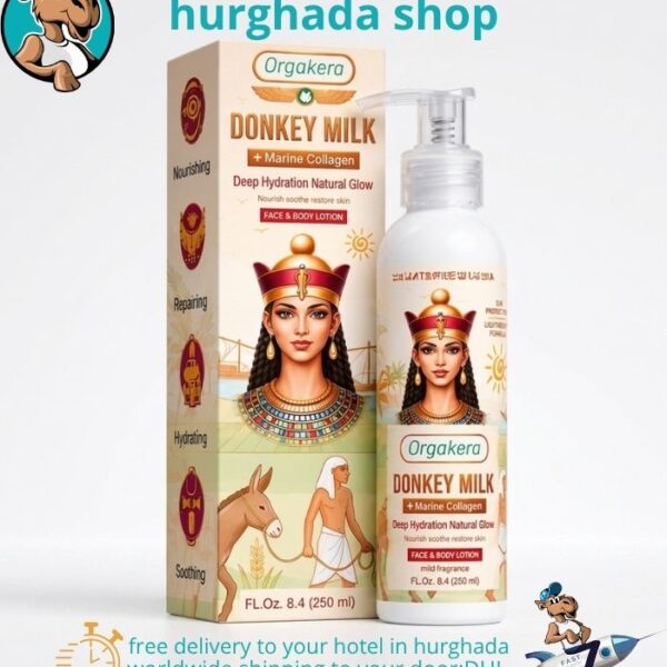 Donkey Milk Beauty Lotion with Marine Collagen for deep hydration and skin repair